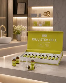 Hộp lớn BEGEN ENJU STEM CELL · 5 ml/lọ trong không gian chăm sóc da