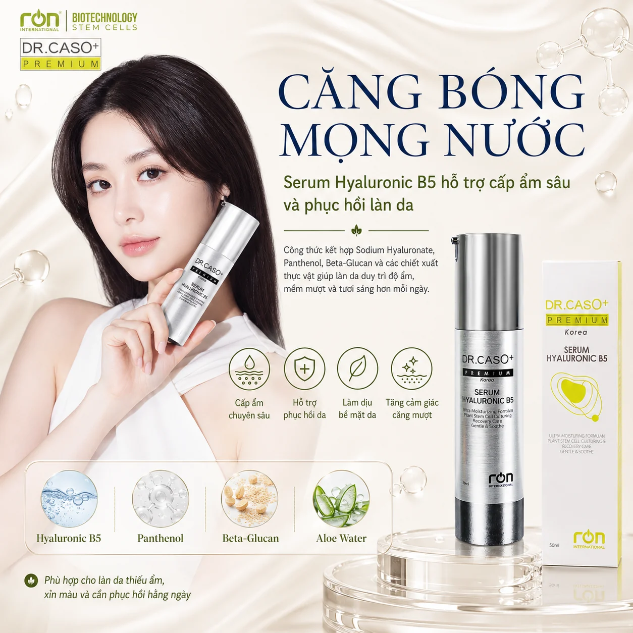 DR.CASO+ PREMIUM® Serum Hyaluronic B5 · 50 ml