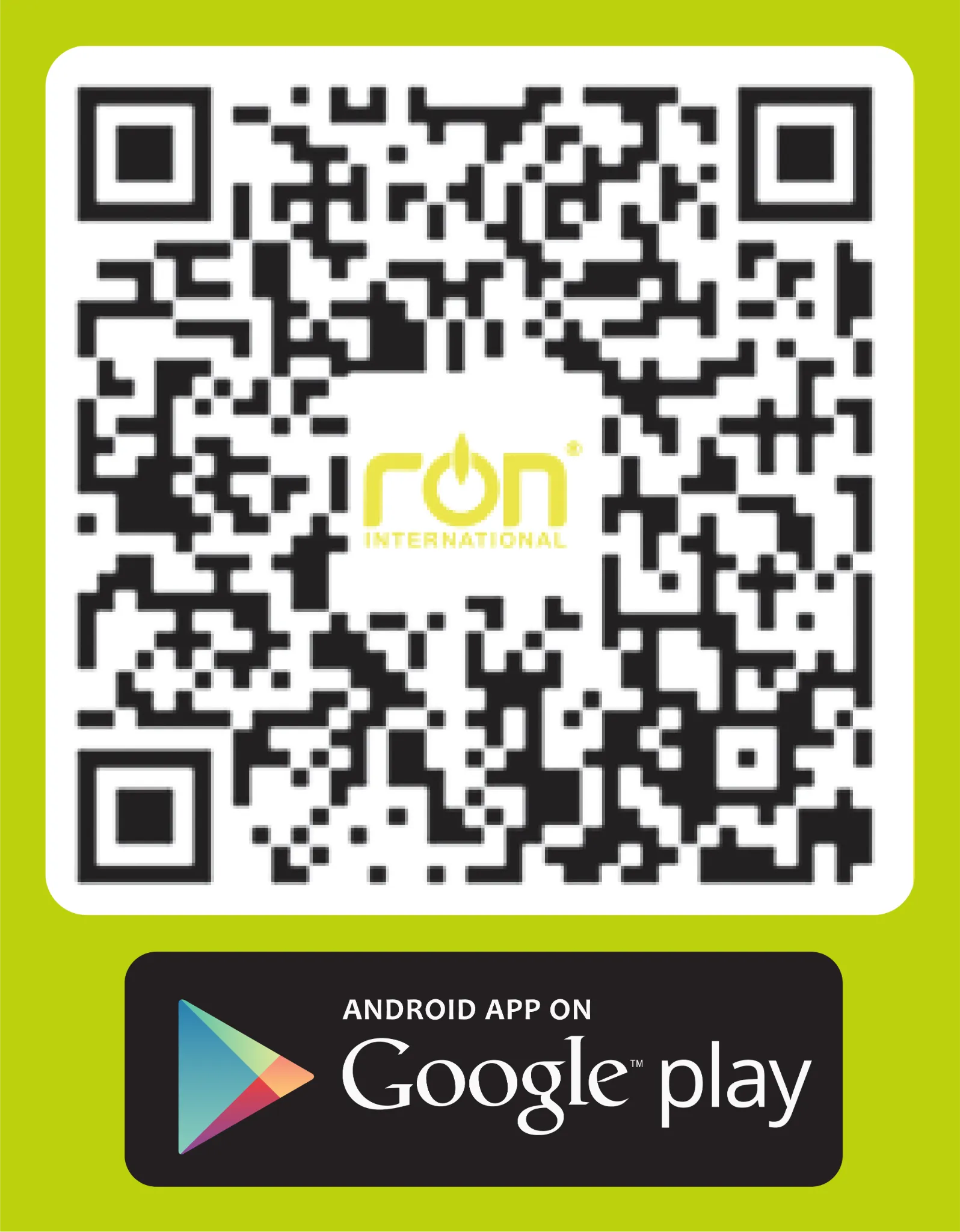 Mã QR ứng dụng RON trên Google Play cho Android.